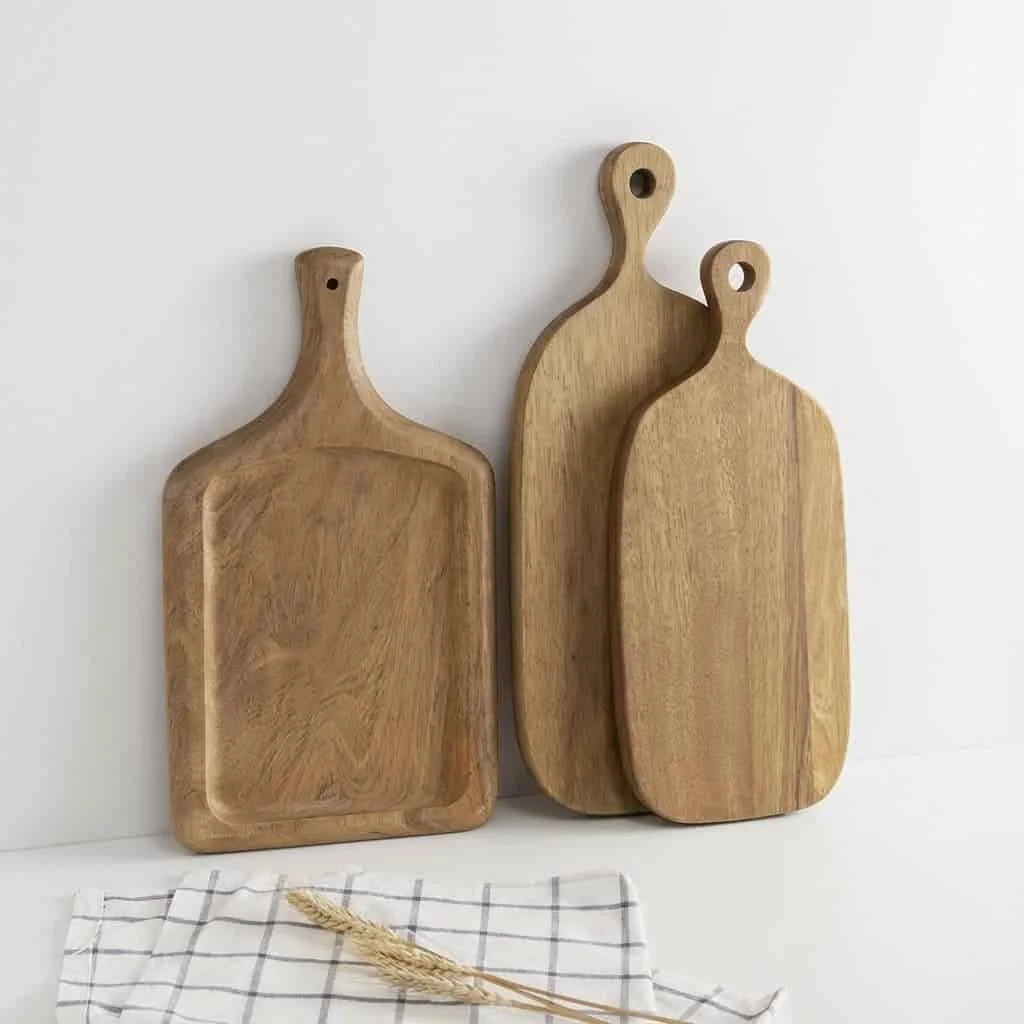 African Wenge Wood Cutting Board and Serving Platter for Buyers 2
