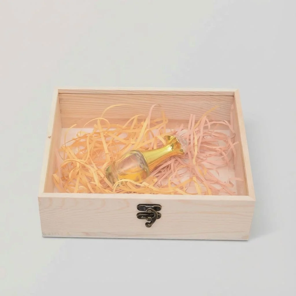 Wooden Gift Boxes with Perspex Lid for Wedding Favors and Gifts 3