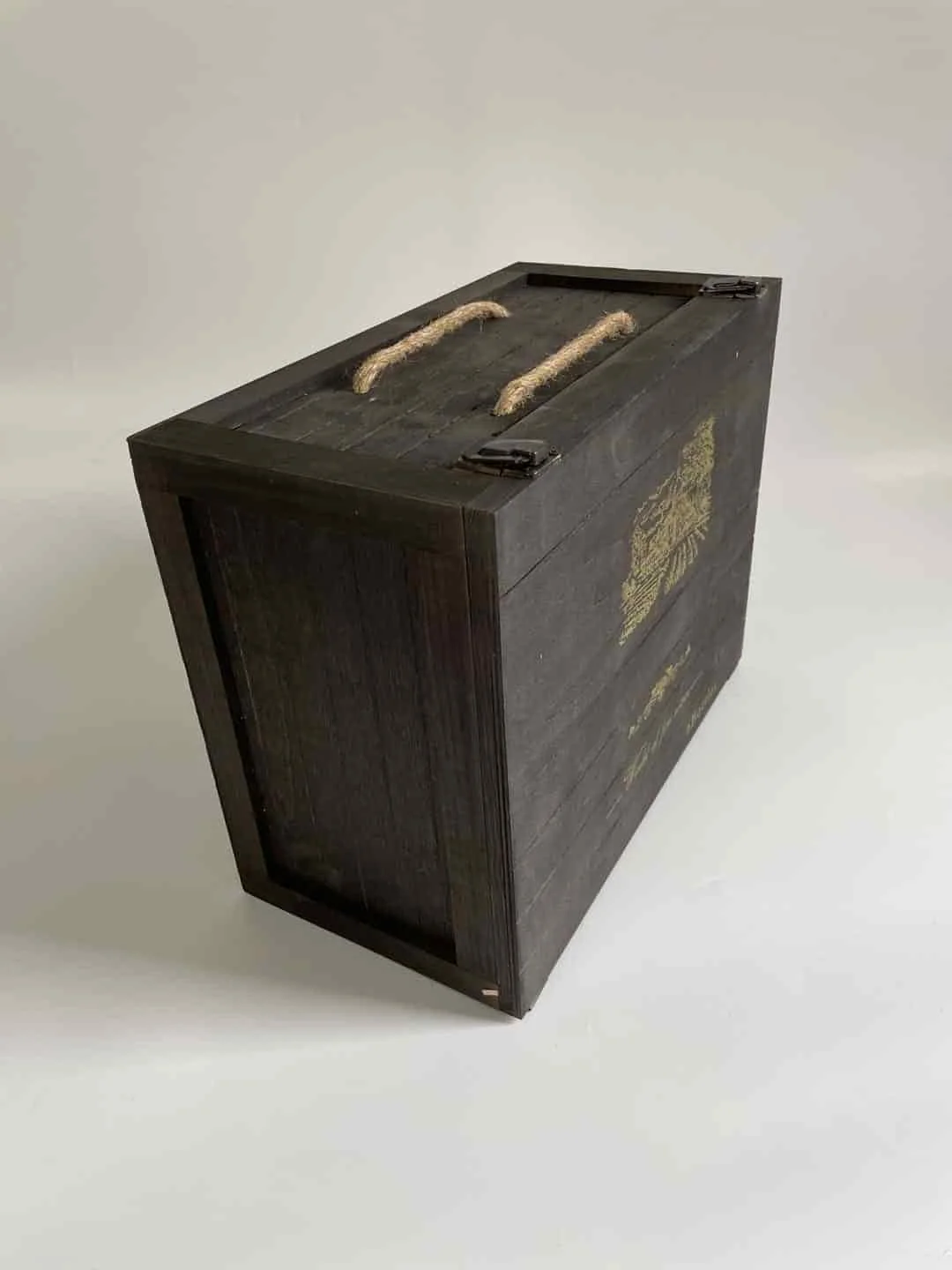 Custom 6 Bottle Wooden Wine Case with Custom Silk Screen Printing 3