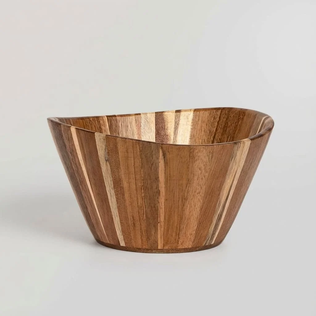 Acacia Wooden Bowls Wholesale, Custom Wooden Serving Bowl 3
