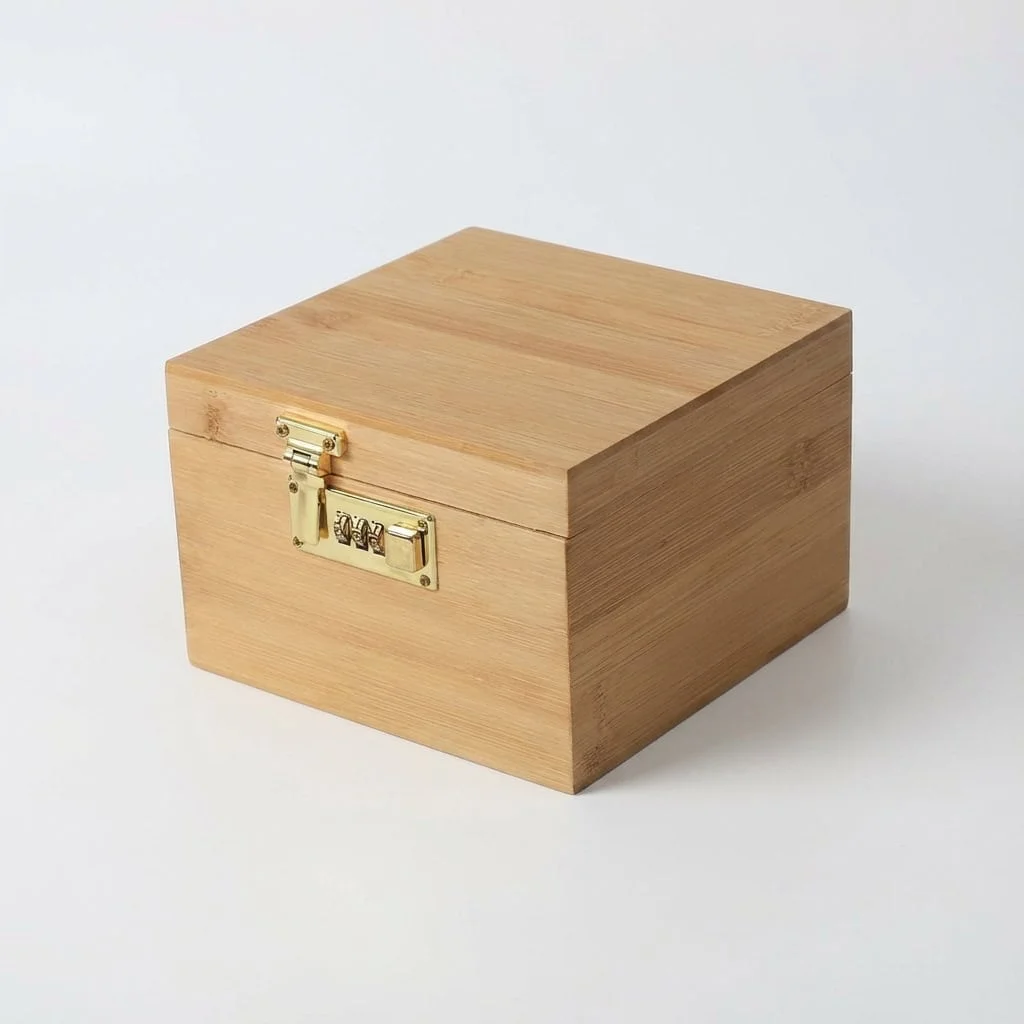 Wooden Blind Box with Combination Lock for Secure Storage 9