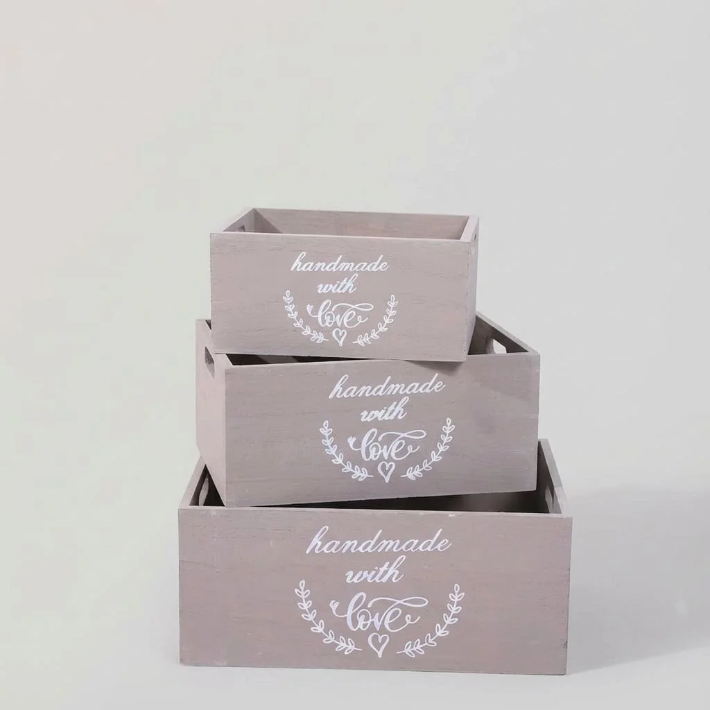 Solid Paulownia Wooden Storage Bins for Retail Display and Organization 4