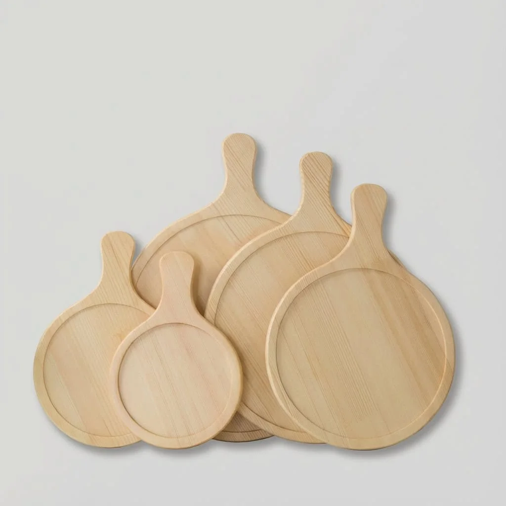 Wooden Pizza Serving Board & Steak Plate Tray for Restaurant & Home Use 3