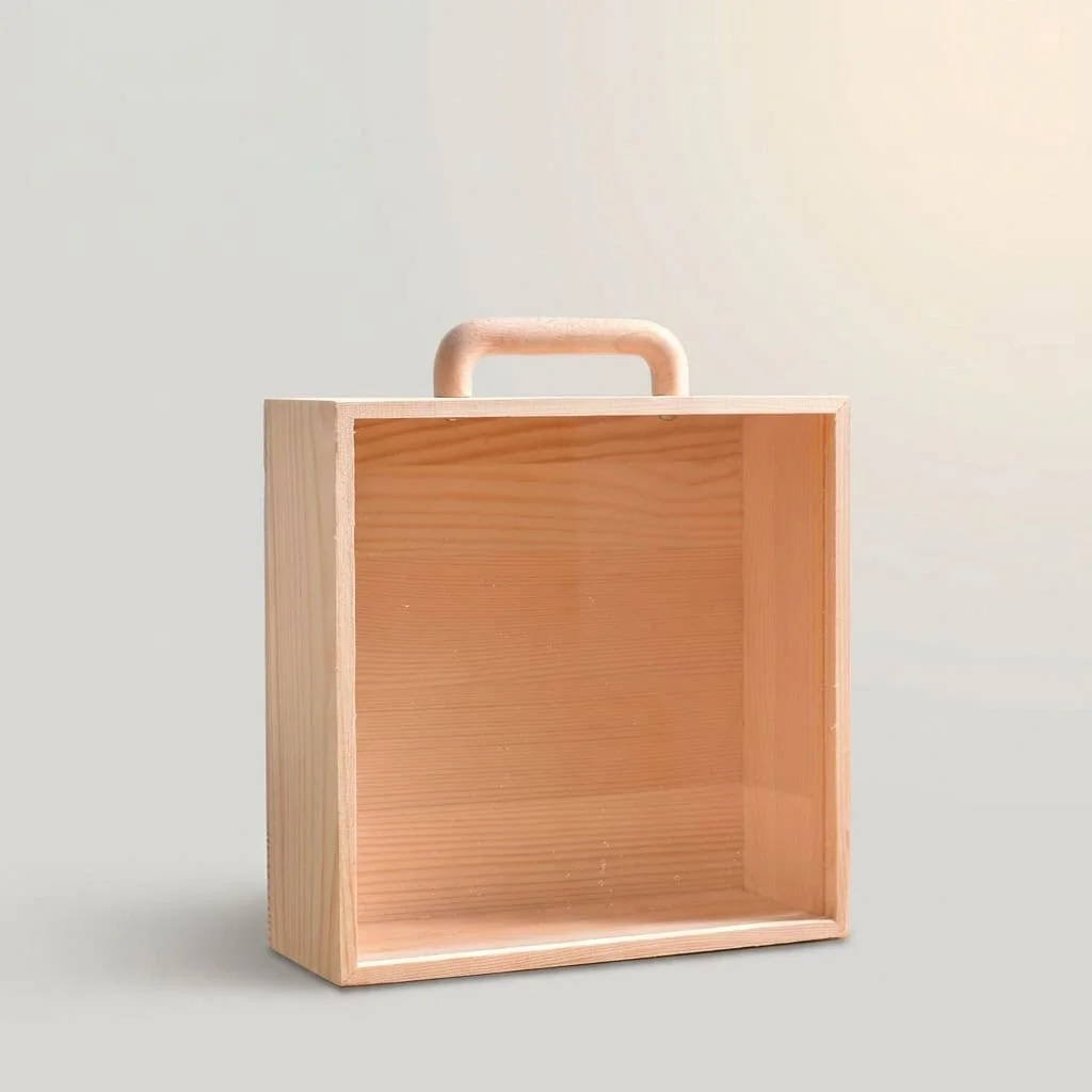 Modern Custom Wooden Boxes with Acrylic Lid and Handle for Packaging 2
