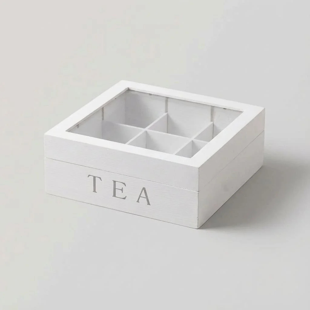 Wooden Compartment Box with Clear Acrylic Lid for Gift Packaging 5