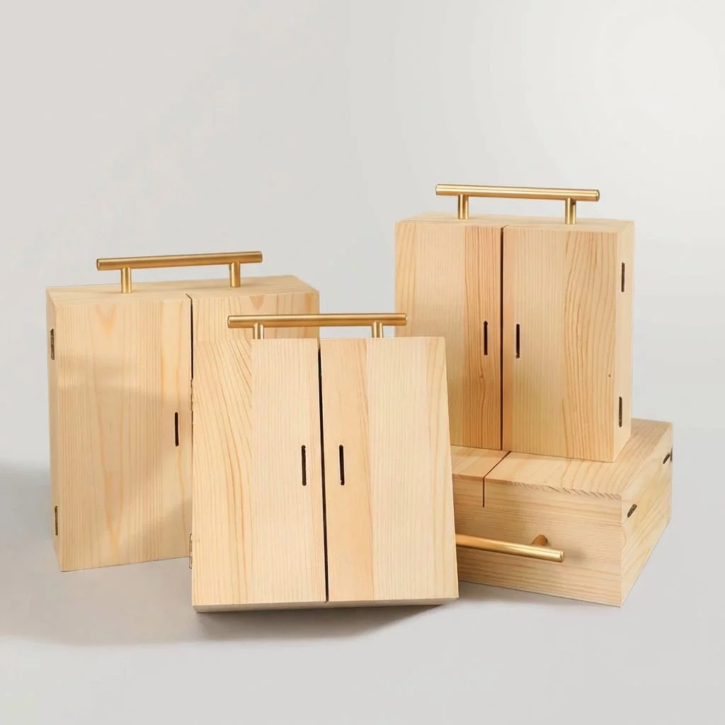 Custom Wooden Presentation Box for Christmas Gifts, Weddings & Corporate Holidays 2