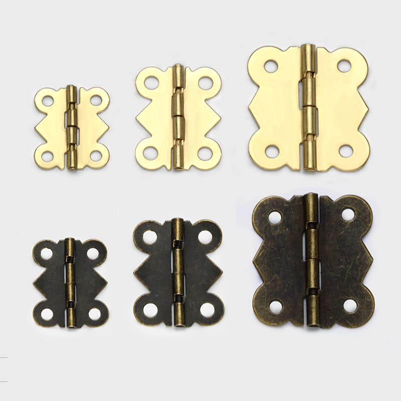 Wooden box hinge hardware