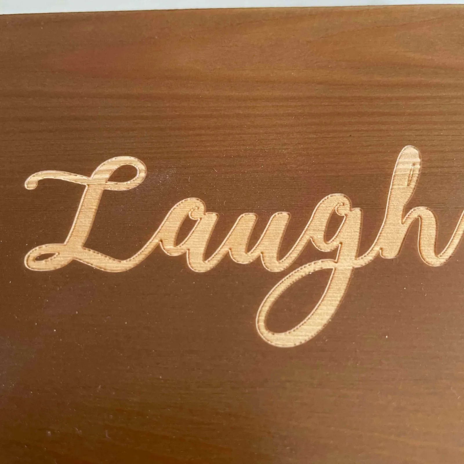Laser engraving example
