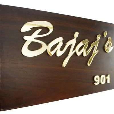 Metal nameplate example