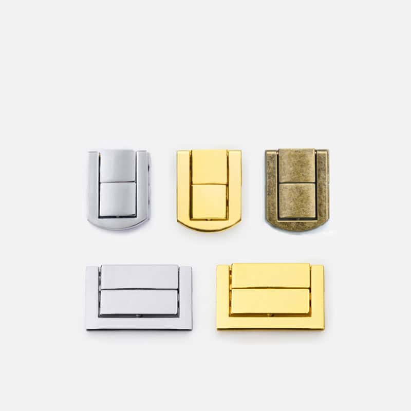 Wooden box latch and clasp hardware