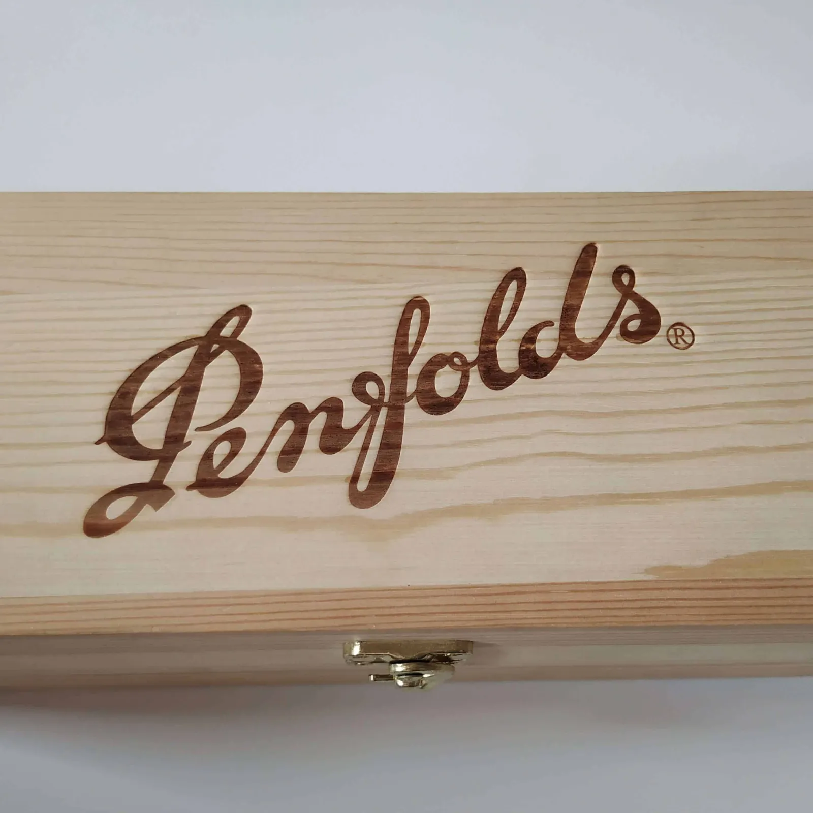 Hot branding on natural pine wood