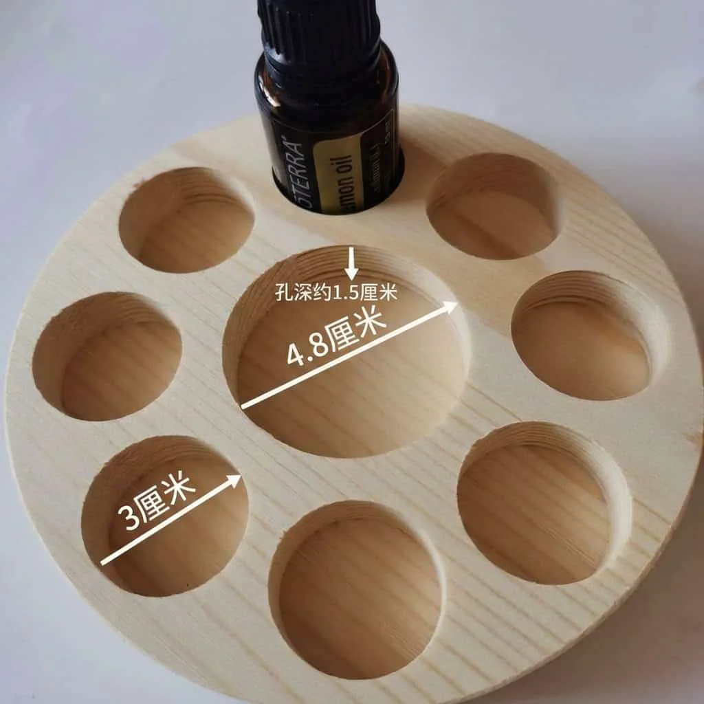 Custom Wooden Essential Oil Display Stand for Buyers 3