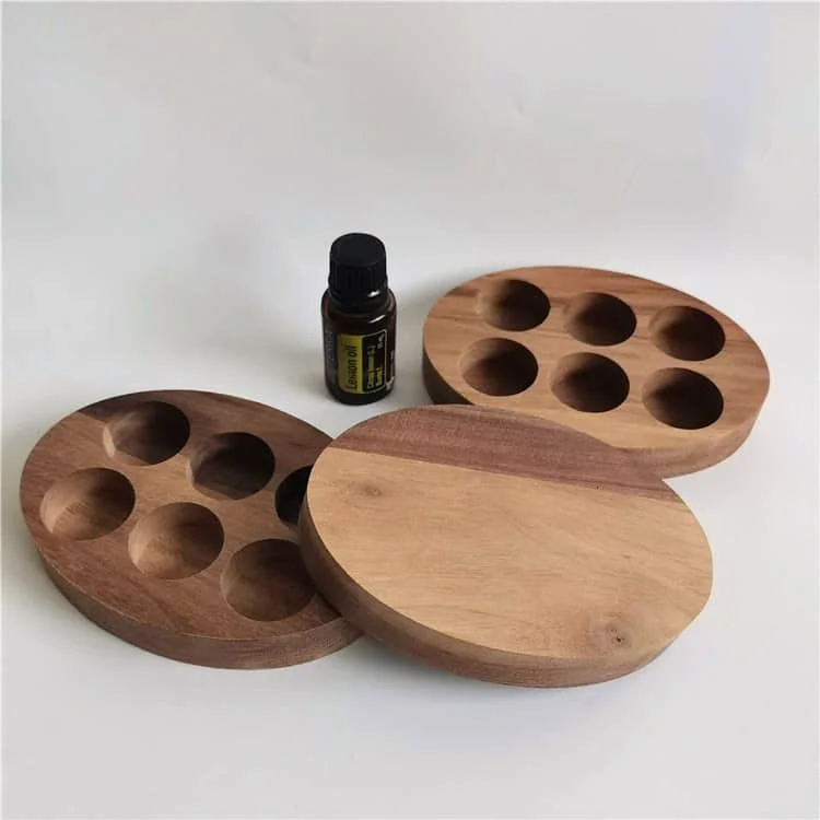 Custom Wooden Essential Oil Holder Tray for Aromatherapy 2