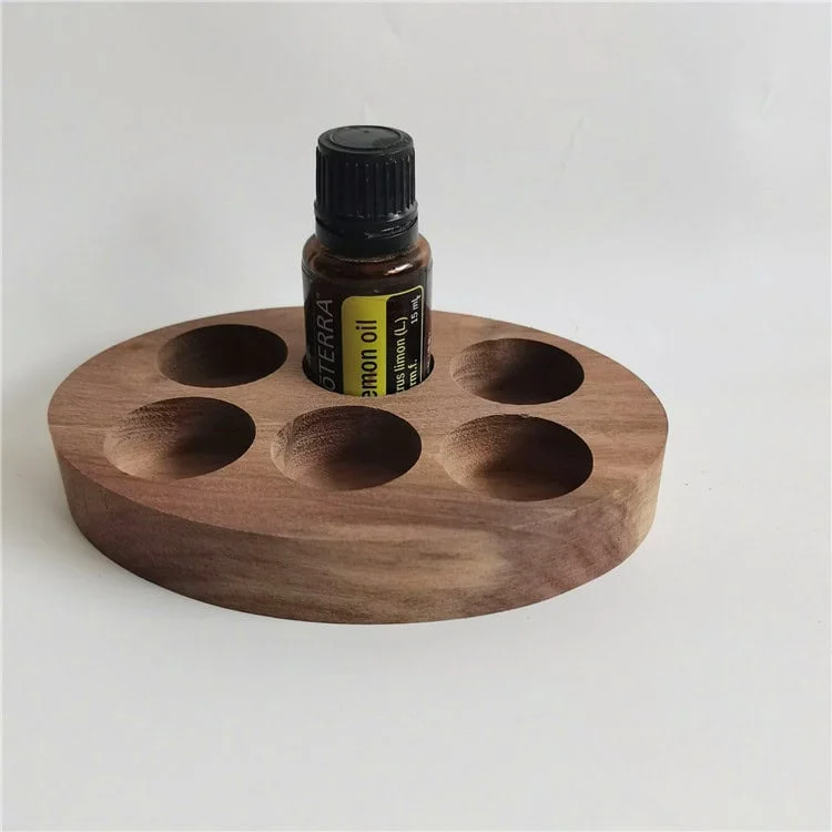 Custom Wooden Essential Oil Holder Tray for Aromatherapy 3