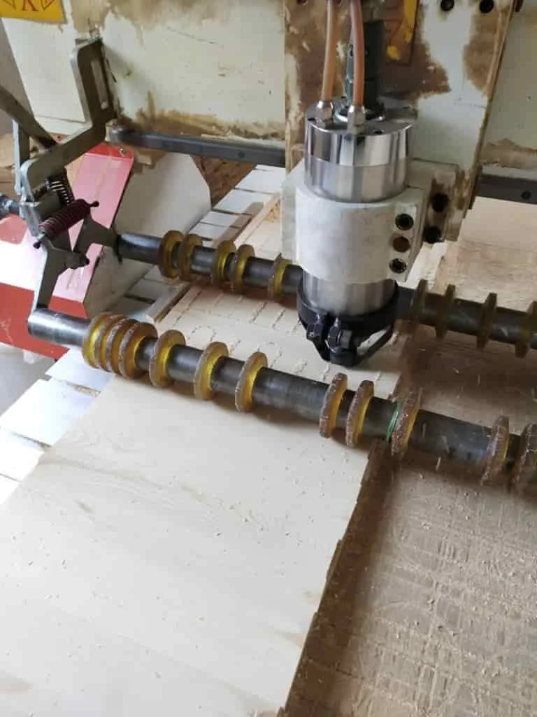 CNC precision cutting and shaping for custom wooden product parts