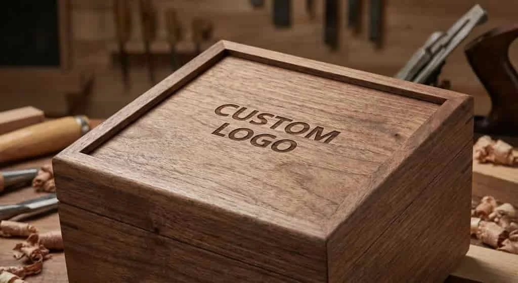 Custom branded wooden packaging by a Wooden Packaging Manufacturer in China