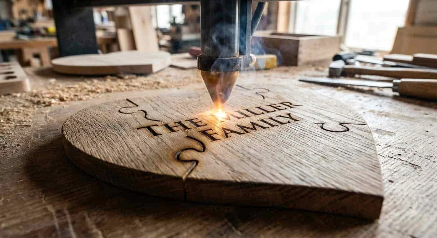 Personalized wooden puzzles engraving