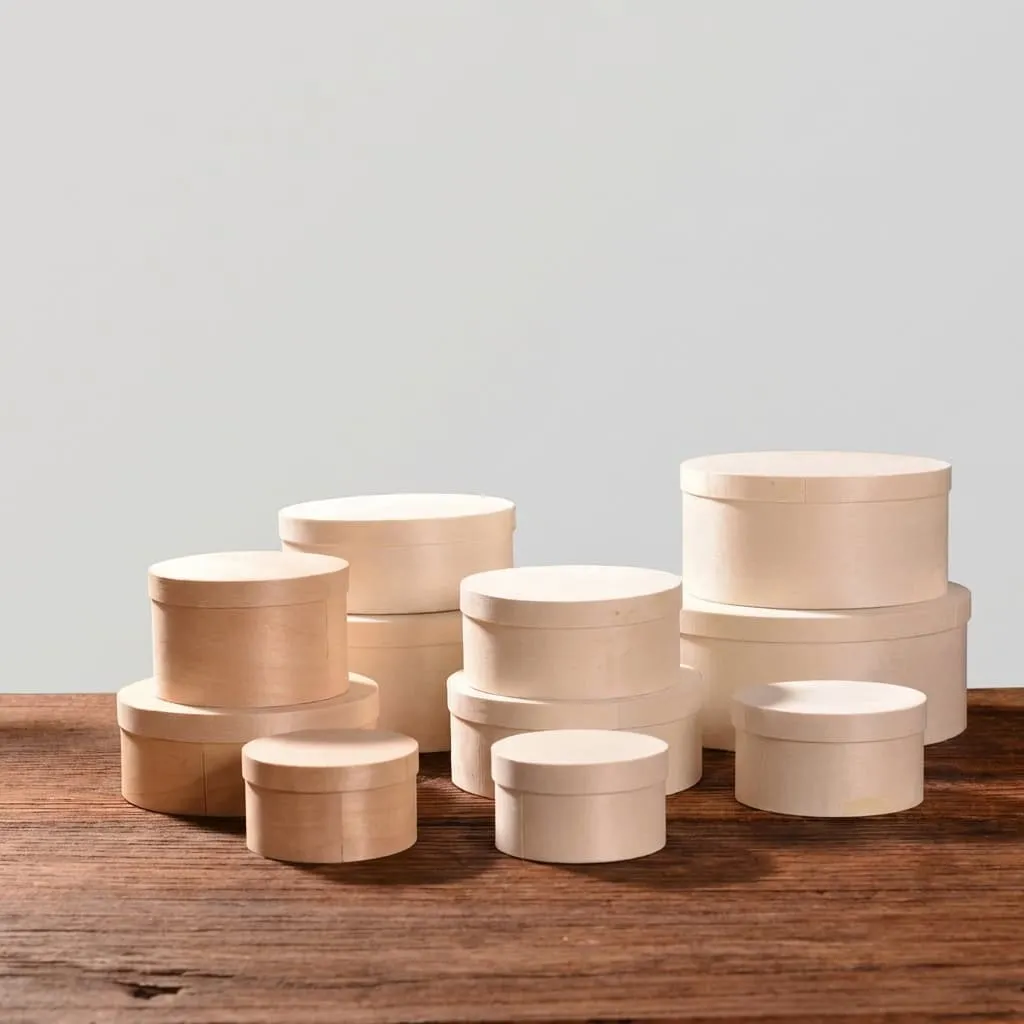 Custom Wooden Round Gift Box