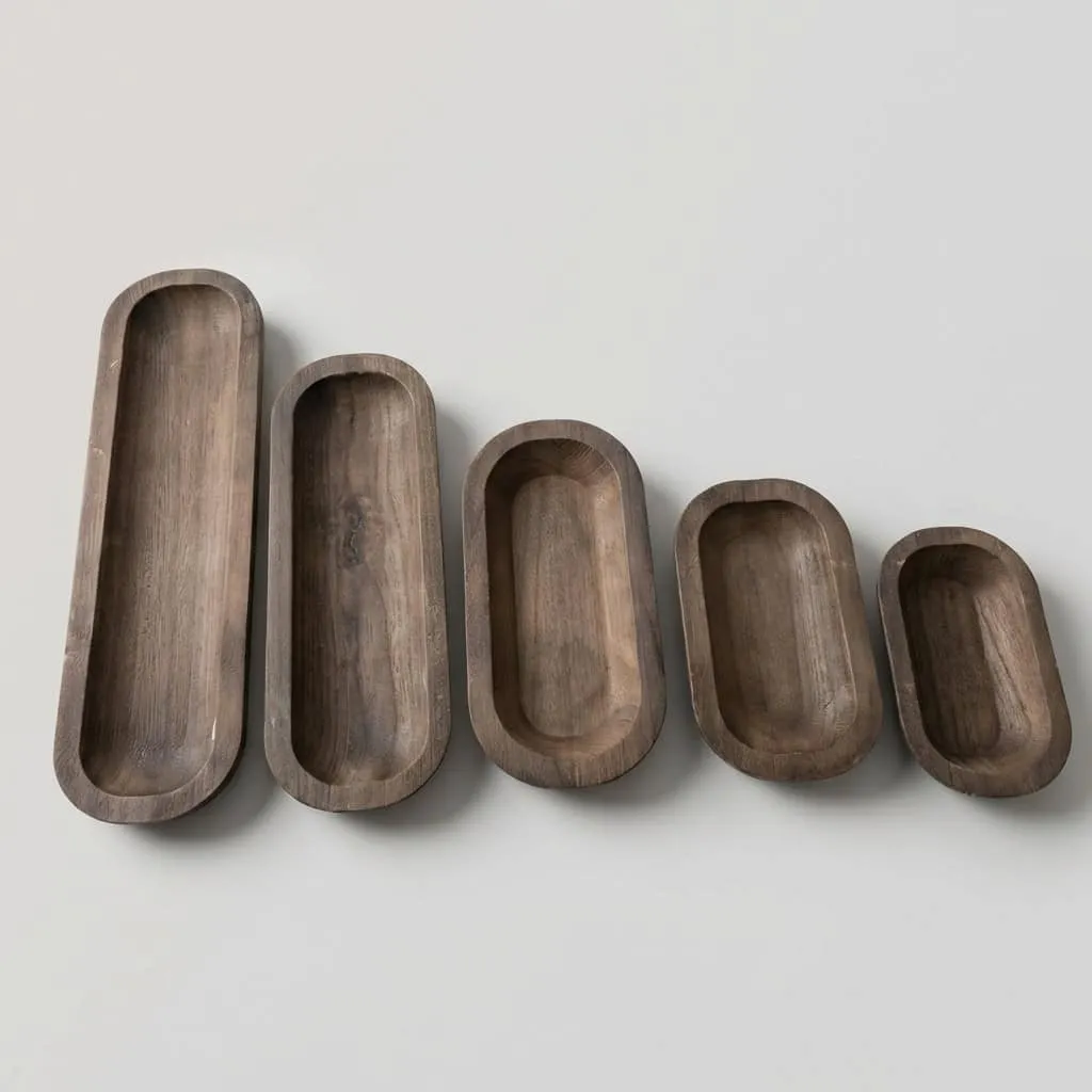 Custom Wood Candle Bowls & Oval Scented Candle Containers