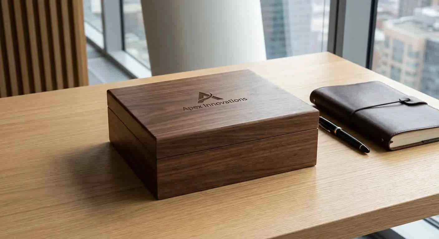 Corporate wooden gift boxes for business clients