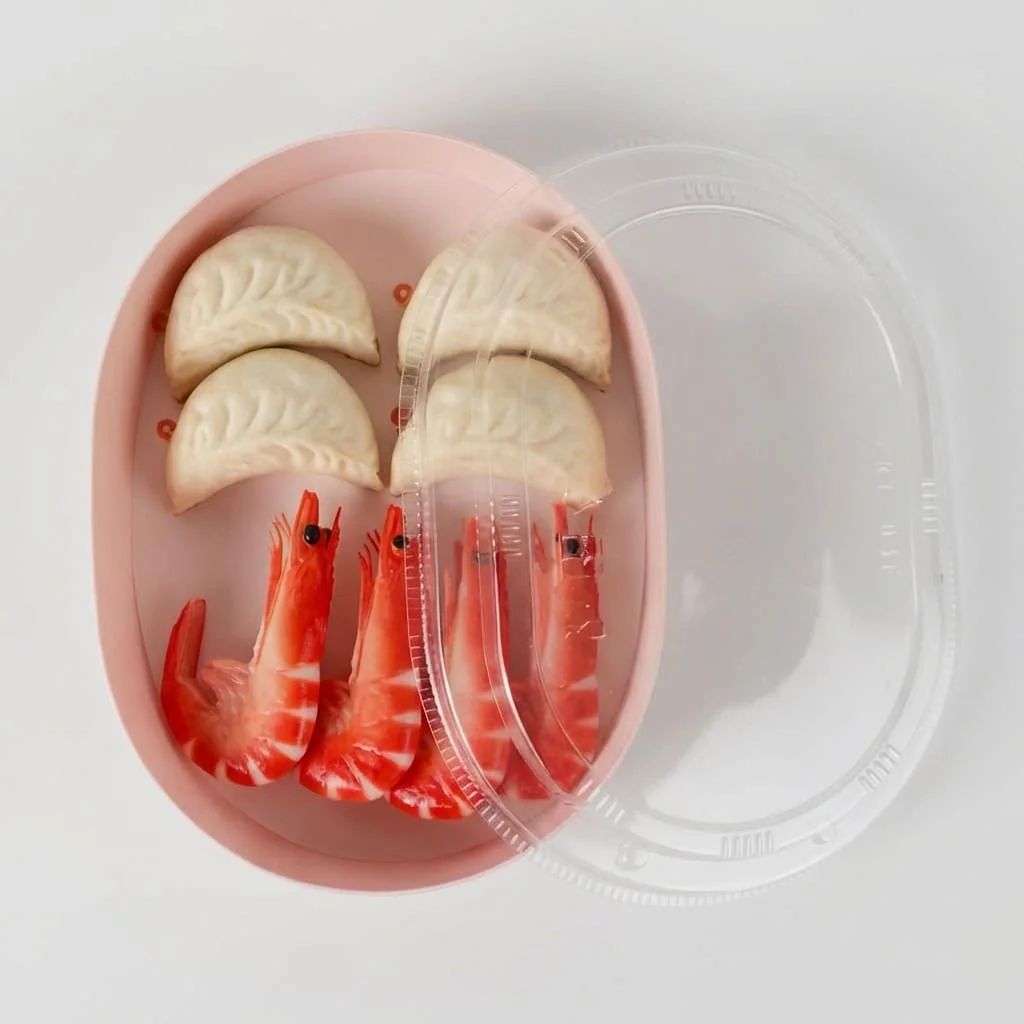 Custom Oval Wood Food Container for Takeaway Packaging 2