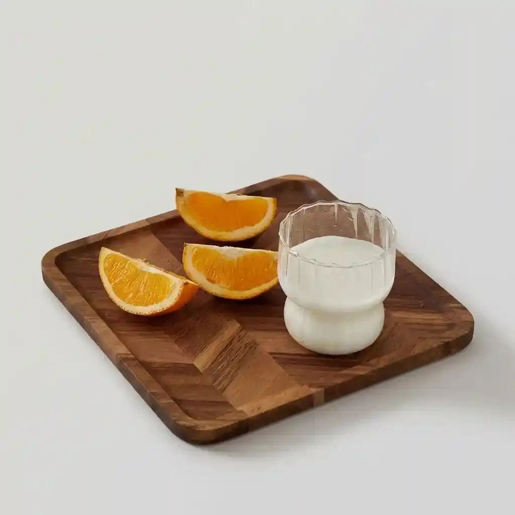Acacia Wood Herringbone Serving Tray – Custom Rectangular & Square Wooden Tea Platters 3