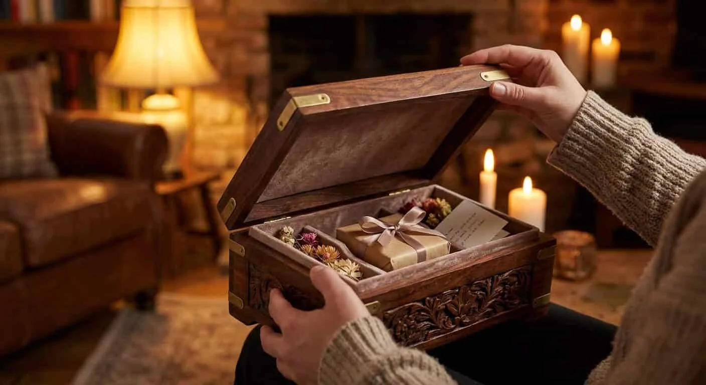 Enhanced unboxing experience with wooden packaging