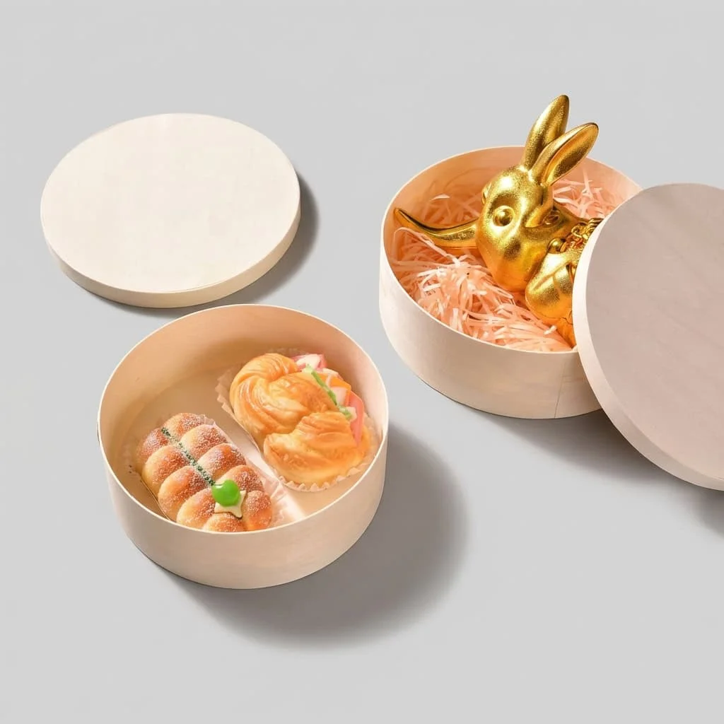 Custom Wooden Round Gift Box 3
