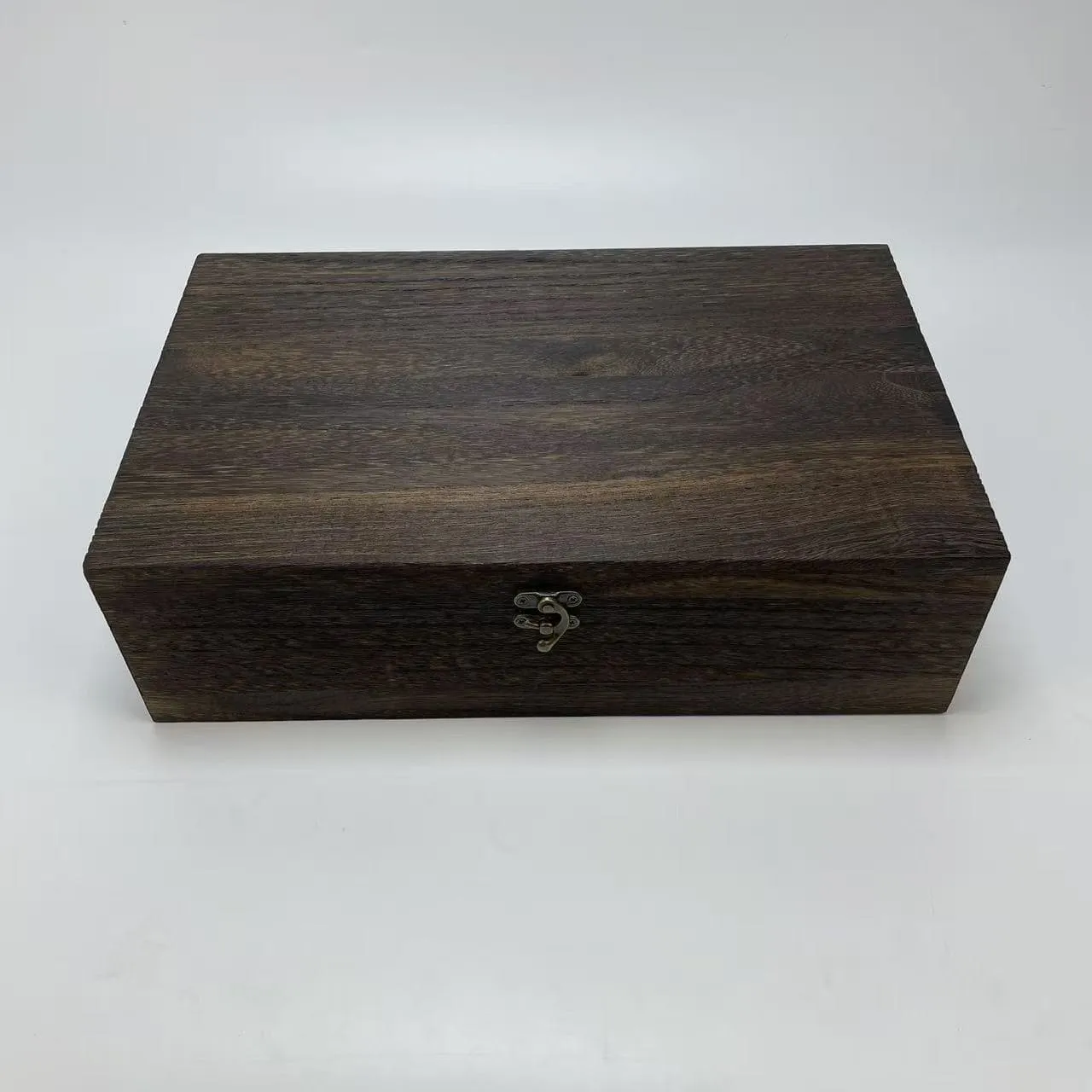 Custom Antique Wooden Wine Box – 2 Bottle – Paulownia Wood