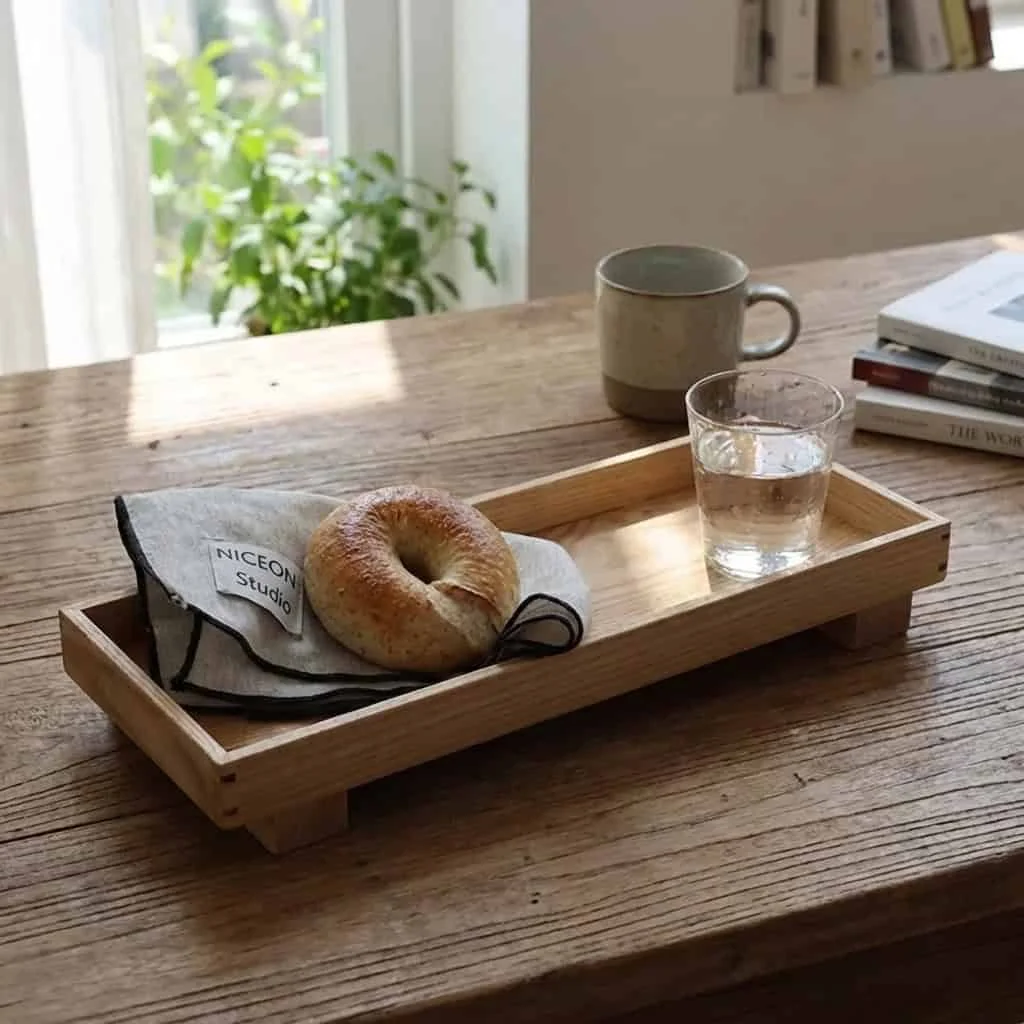 Danish Style Wood Serving Tray 3