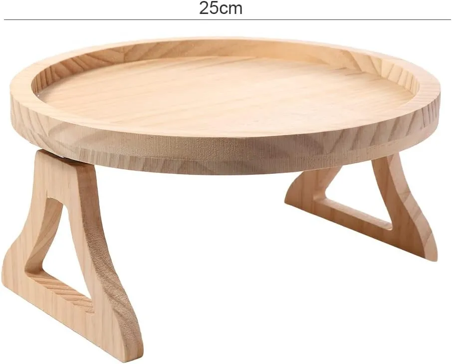 Custom Sofa Armrest Tray – Portable Foldable Wood & Bamboo Couch Organizer 6