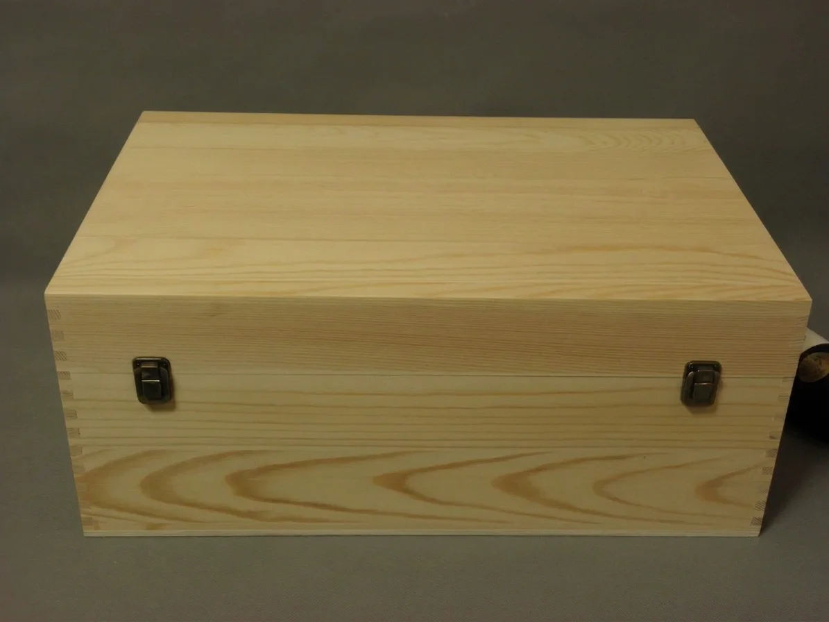 Custom 12 Bottle Pine Wood Wine Crates for Wholesale & Manufacturer 2