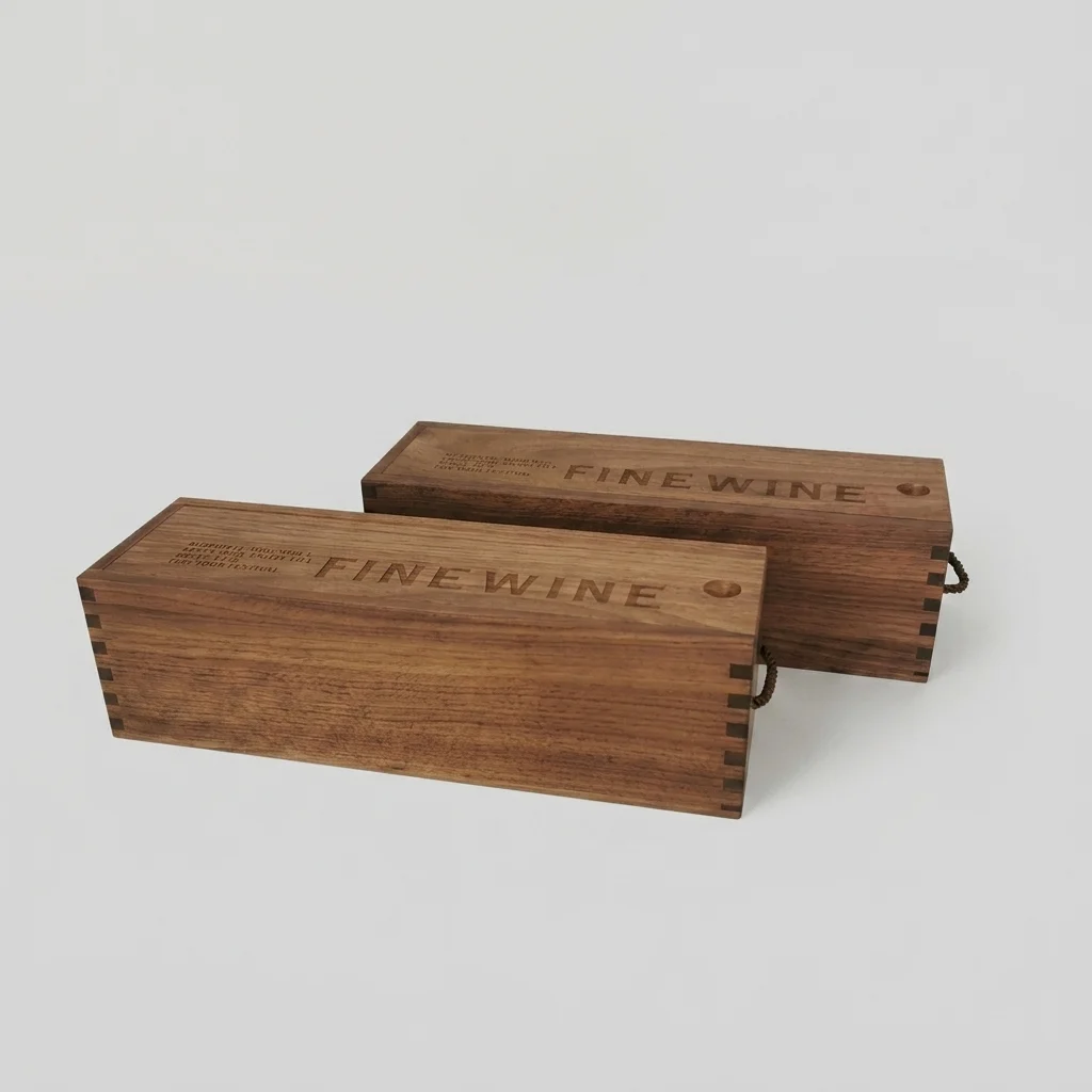 Custom Single Bottle Black Walnut Wine Gift Box - Manufacturer & Wholesale Supplier 4