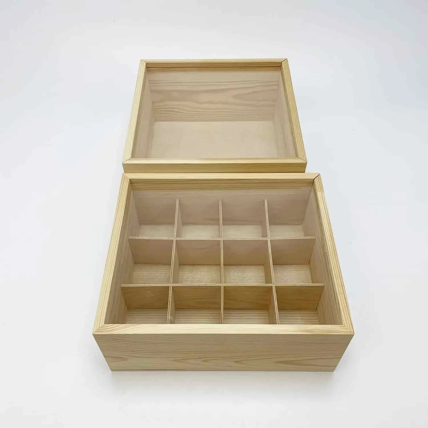 Custom wooden divider and compartment