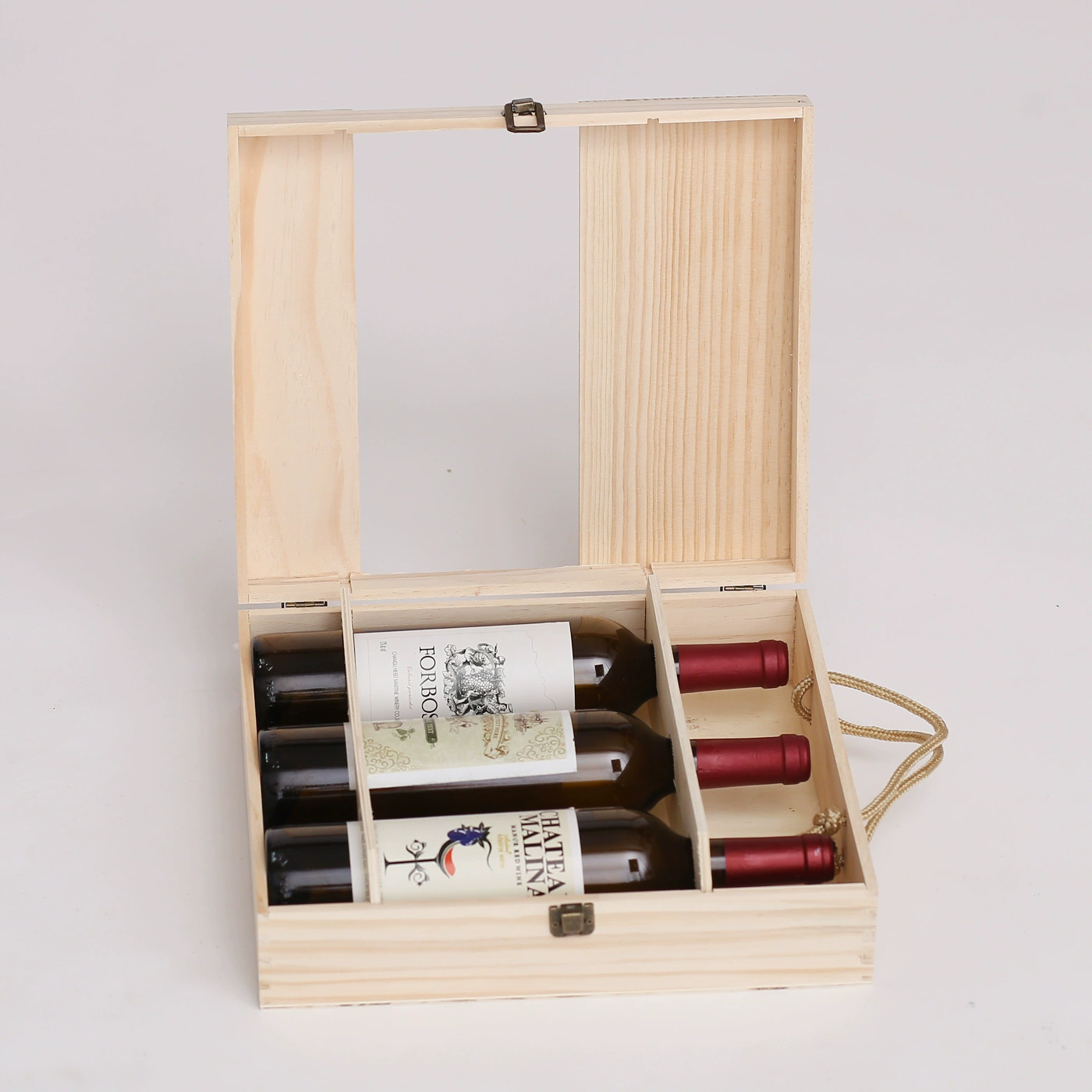 Natural Custom 3 Bottle Wooden Wine Boxes for Wholesale and Corporate Gifting - Manufacturer & Wholesale Supplier 2