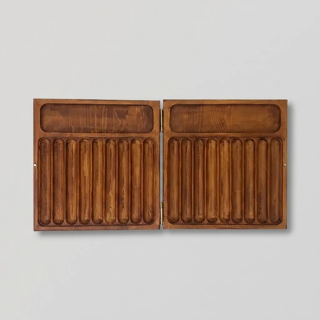Wholesale Folding Wood Cigar Humidor Tray Box with Lighter & Cutter Compartments Manufacturer & Wholesale Supplier