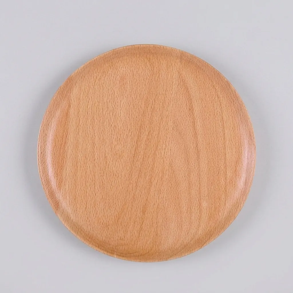 Round Beech Wood Serving Plates | Custom Sizes 11-25cm — Hilon Wood 3