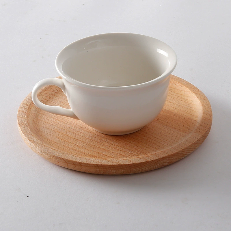 Round Beech Wood Serving Trays for Bread and Dessert 3