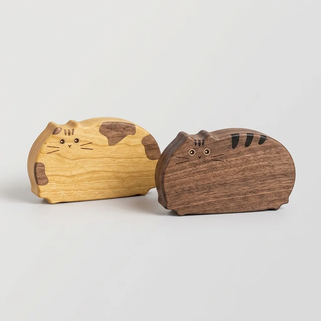 Wholesale Walnut Wood Jewelry Box Cartoon Totoro Design - Hilon Wood Manufacturer & Wholesale Supplier